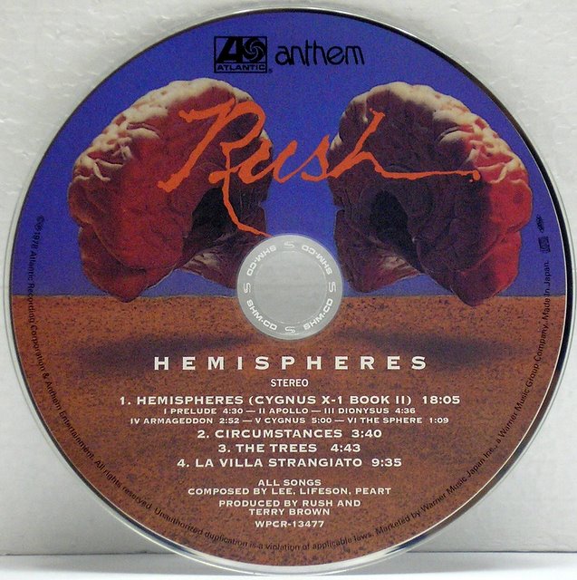CD, Rush - Hemispheres
