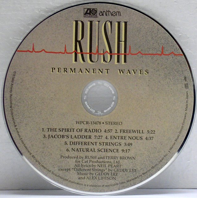 CD, Rush - Permanent Waves