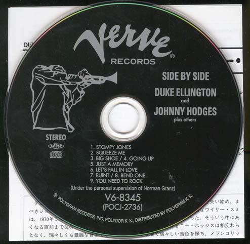 , Ellington, Duke + Hodges, Johnny - Side By Side
