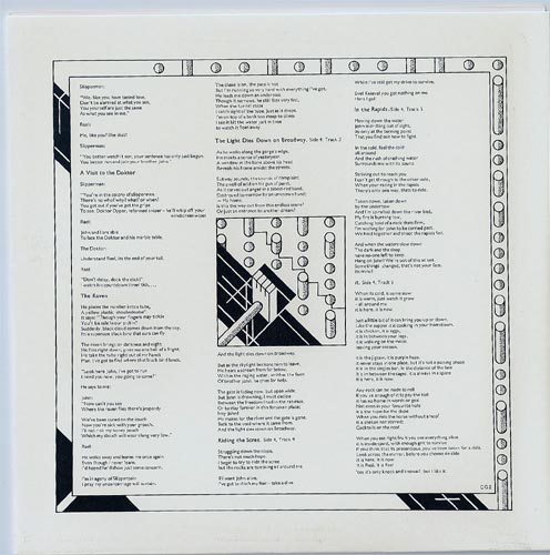Sleeve 2 - front, Genesis - THE LAMB LIES DOWN ON BROADWAY