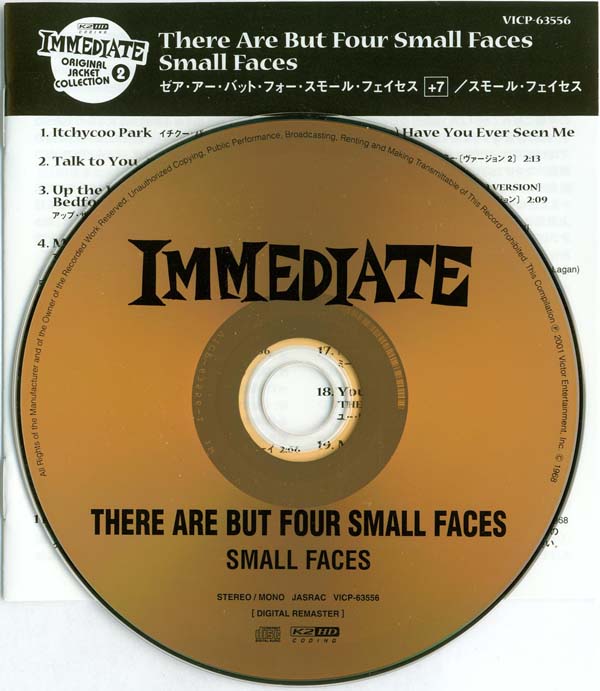 CD and insert, Small Faces - There Are But Four Small Faces +7