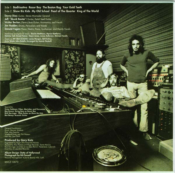 Back cover, Steely Dan - Countdown To Ecstasy