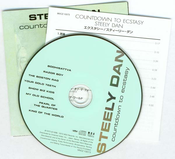 CD and inserts, Steely Dan - Countdown To Ecstasy