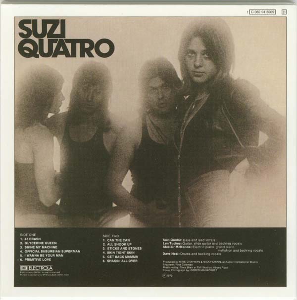 Back cover, Quatro, Suzi - Suzi Quatro (aka Can the Can)