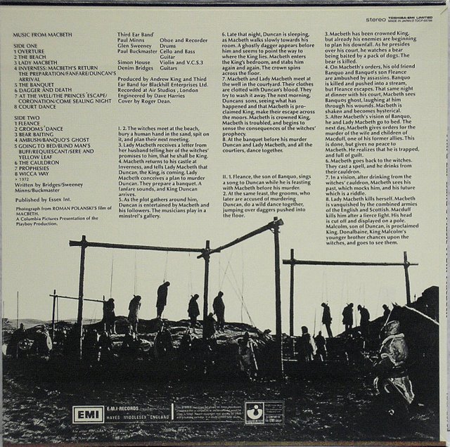 Back Cover, Third Ear Band - Music From Macbeth