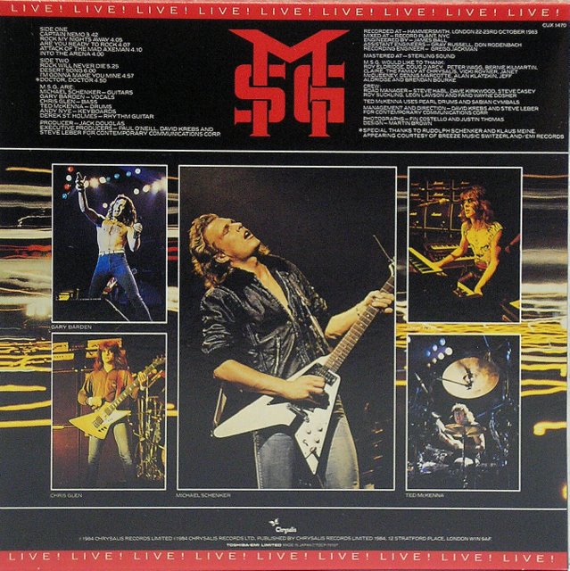 Back  Cover, Michael Schenker Group - Rock Will Never Die (+6)