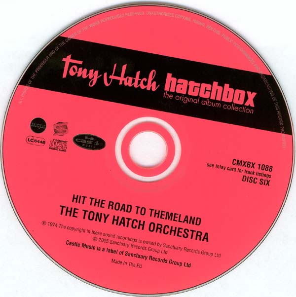 CD, Hatch, Tony - Hit the Road to Themeland