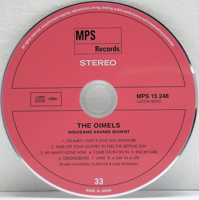 CD, Dauner, Wolfgang Quintet - The Oimels