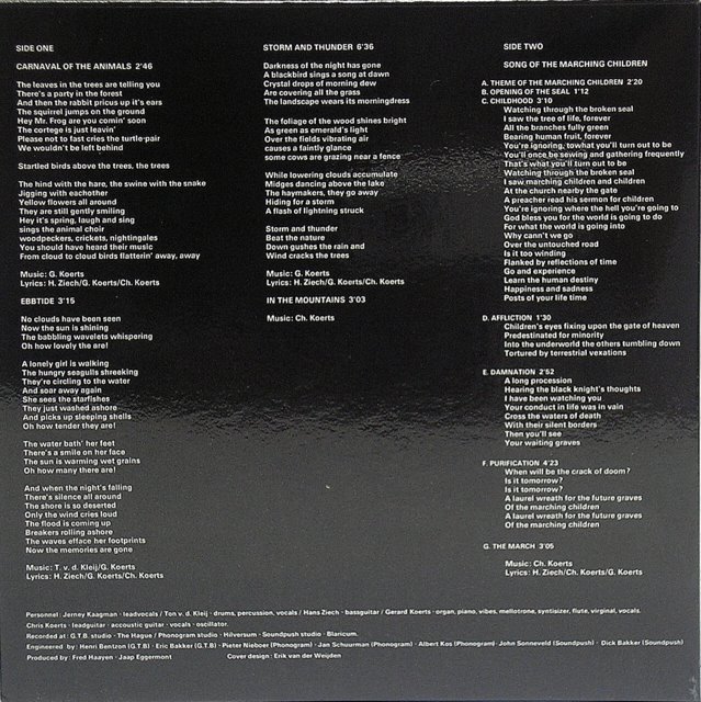 Back Cover, Earth and Fire - Song Of The Marching Children (+5)