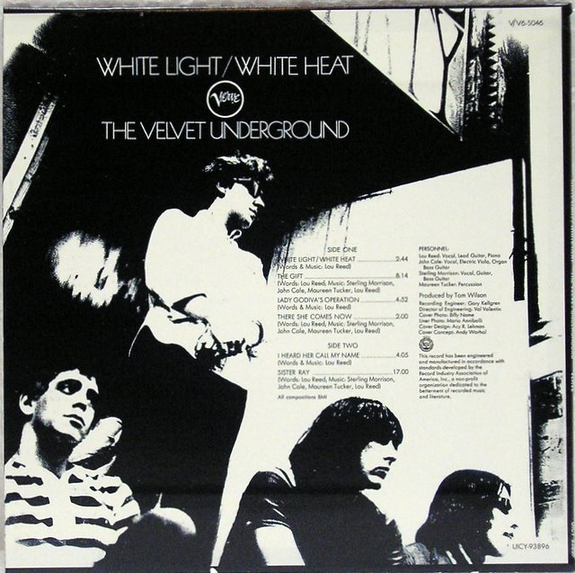 Back side cover, Velvet Underground (The) - White Light White Heat