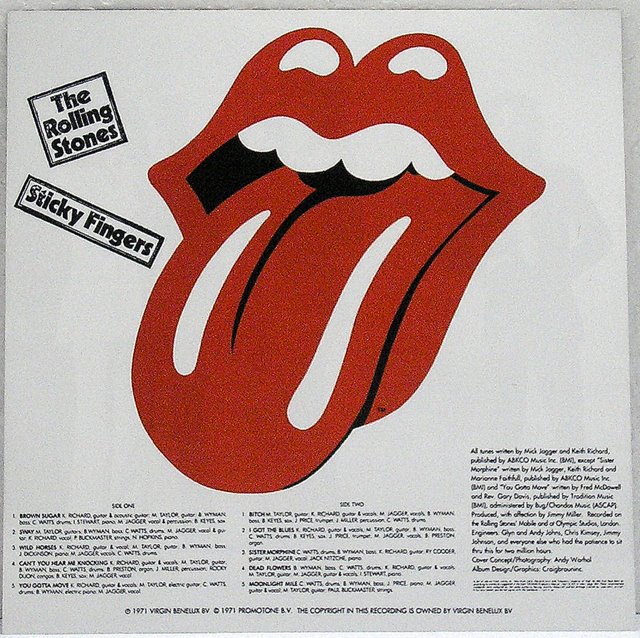 Replica Record Sleeve, Rolling Stones (The) - Sticky Fingers