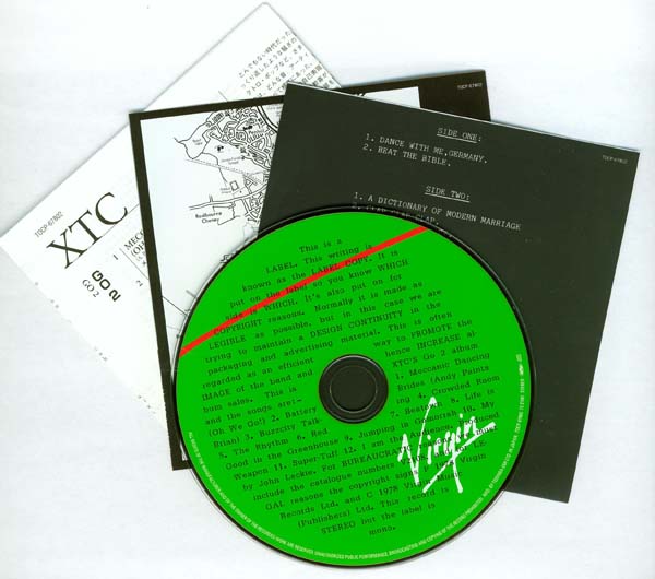 CD and inserts, XTC - Go 2 +1 (UK Version)
